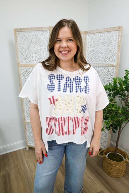 Stunning In Stars And Stripes Tee