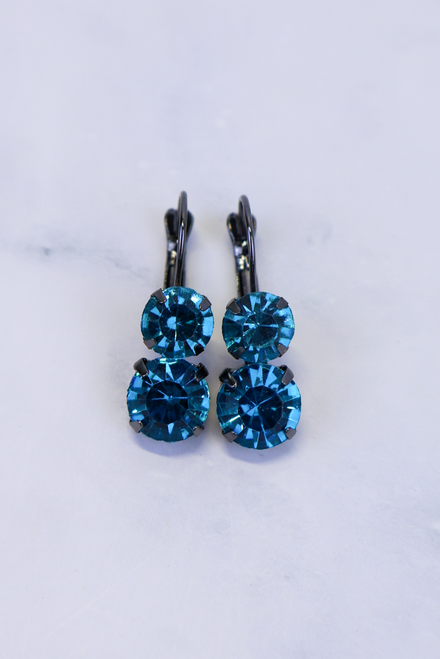 On The List Earrings - Blue