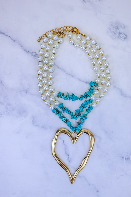 Heart On Display Necklace