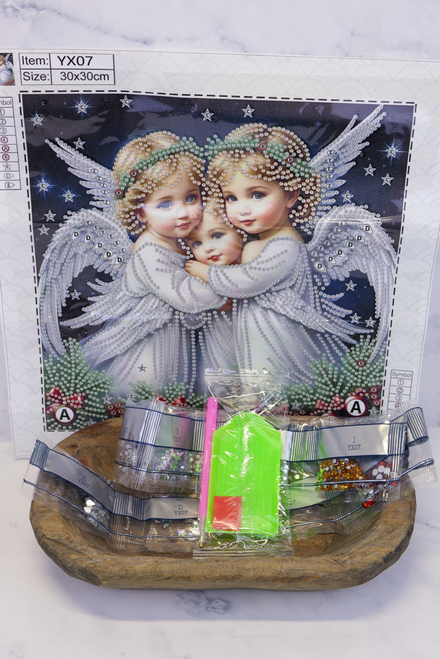 Three Little Angels Diamond Art
