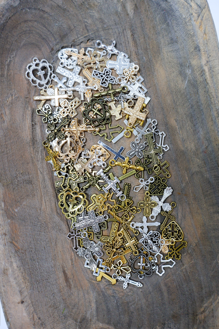Bundle Of Cross Charms
