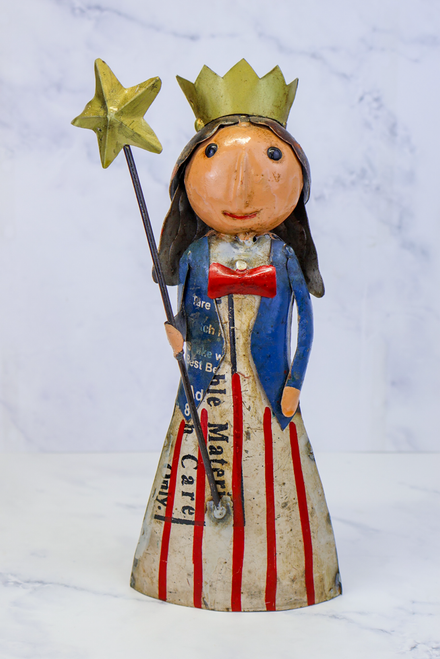 Miss Lady Liberty - Recycled Metal