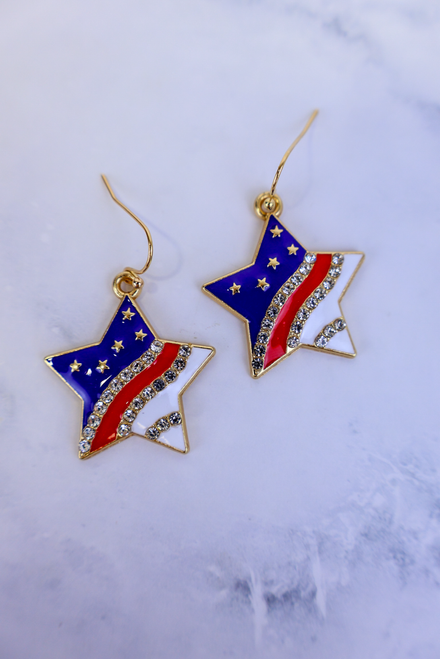 Red, White, And Beautiful Earrings