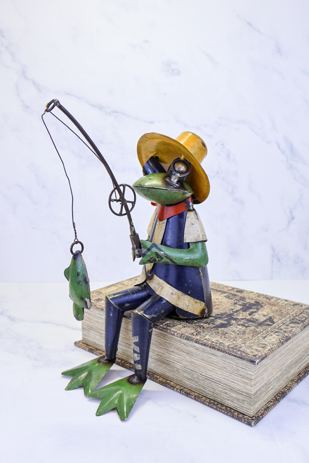 Louie Frog With Fishing Pole