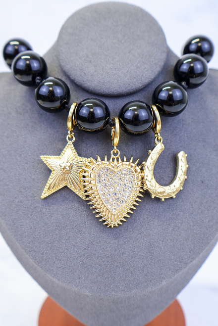 Hooves And Heart Charm Set