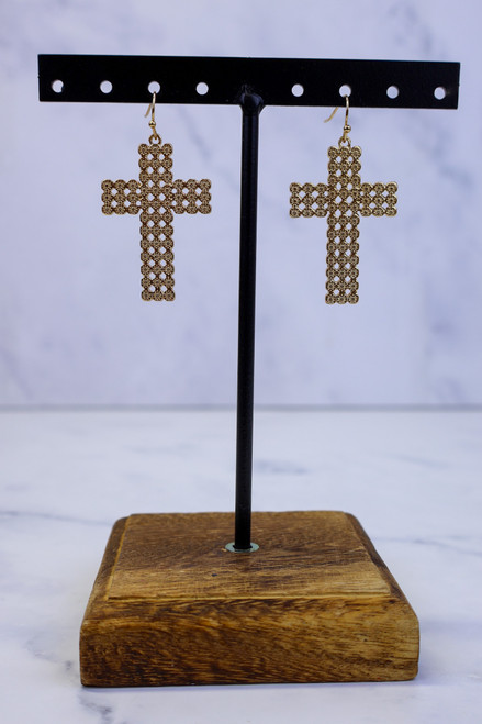 Have Faith Earrings - Gold