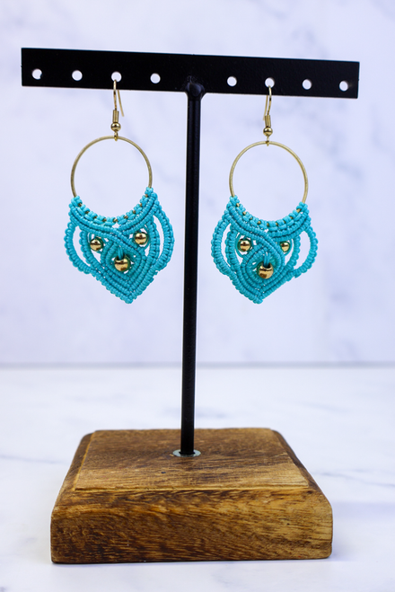You're In-Threadable Earrings - Blue
