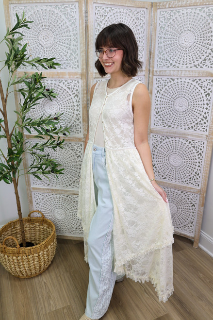 Sweeter Than Ever Vest - Cream