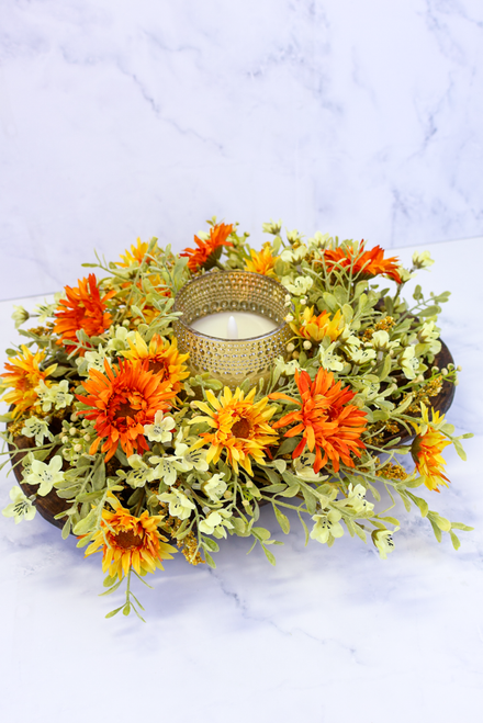 6" Autumn Embrace Candle Ring