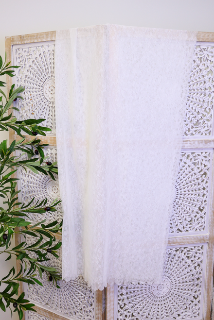 Petite Floral Lace - White