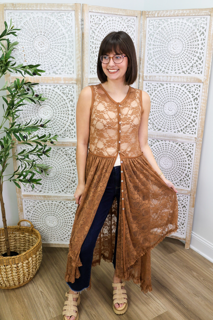 Sweeter Than Ever Vest - Mocha