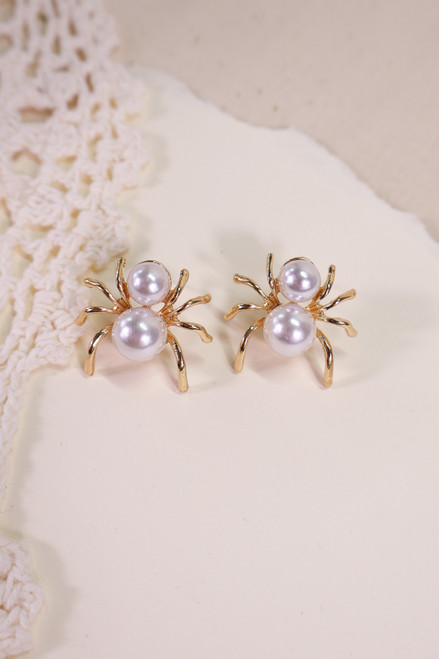 Web Of Pearls Earrings