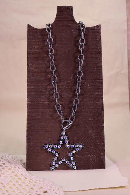 Always Be A Star Necklace - Iridescent