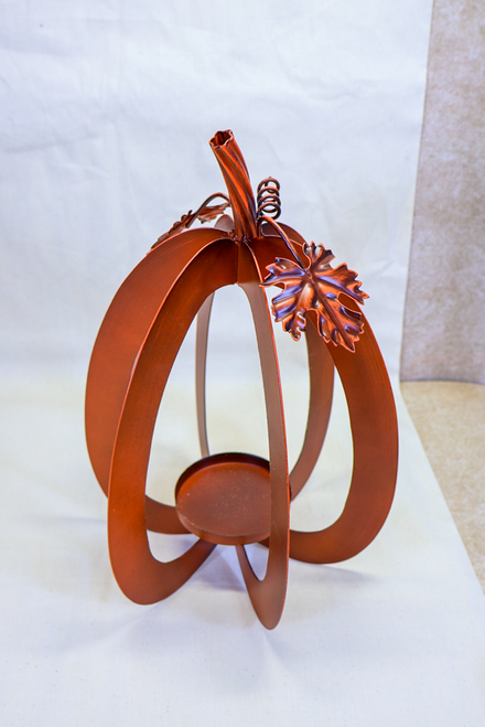 Small - Harvest Glow Pumpkin Candle Holder