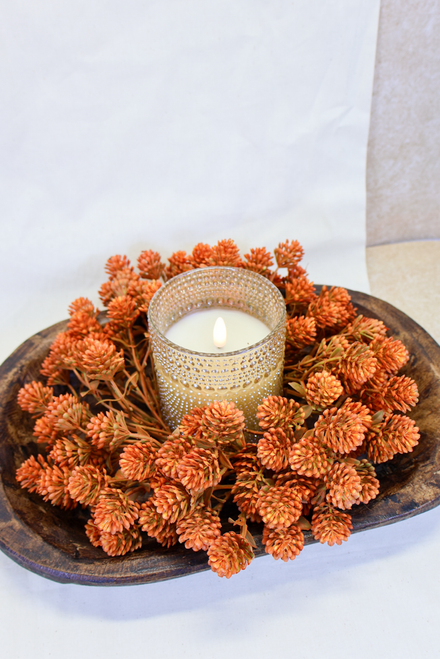 3" Russet Cone Candle Ring