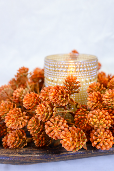 3" Russet Cone Candle Ring