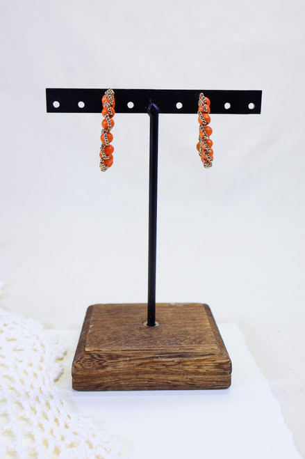 Don't Pass On Me Earrings - Orange
