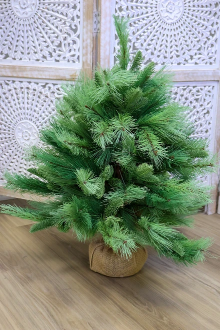 28" River Valley Mixed Pine Tree With Burlap Base