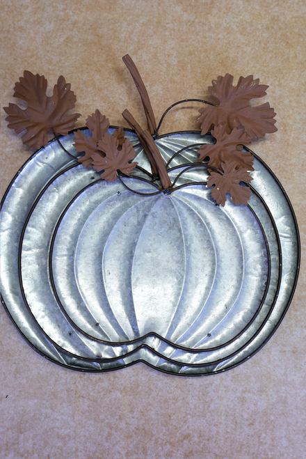 Tray Set - Galvanized Pumpkin