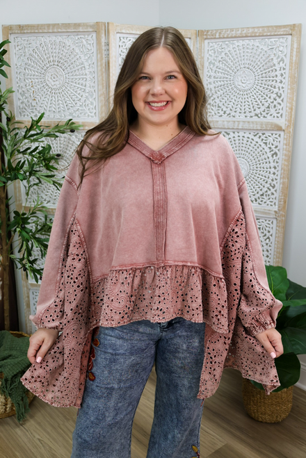 Eyes On Eyelet Top