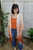 Match Made In Heaven Crochet Cardigan - Orange Ombre