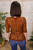 Understated Charm Top - Rust