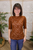 Understated Charm Top - Rust