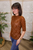 Understated Charm Top - Rust