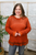 Loop There It Is Sweater - Orange
