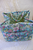 Aqua - Floral Fabric Tote