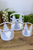 Set of 3 - Metal Tree Candle Holders