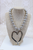 Two Of Hearts Necklace Set - Silver