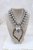 Two Of Hearts Necklace Set - Silver