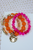 Brighten Things Up Bracelet Set - Pink/Orange