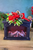 Black - Winter Floral Fireplace Lantern