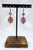A Double Dose Earrings - Plum