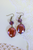 A Double Dose Earrings - Plum