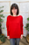 At Your Leisure Sweater Top - Red