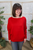 At Your Leisure Sweater Top - Red