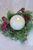 Icy Mixed Pine And Berries Candle Ring - 3.5"