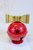 Red Metal Bell Taper Holder