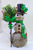 Alpine Snowman With Walking Stick - Recycled Metal