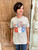 Red, White and Blue Shabby Tree Tee *FINAL SALE*