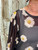 A Field Of Daisies Top - BLACK