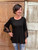 Small Details Top - BLACK