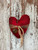 6" Primitive Heart Ornament