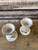 3" Shabby Chic Rustic Timer Taper Holders (set of 2)