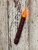 6.5" Cranberry Flair Tip Taper Hanging Candle