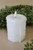 4" White 3D Flame Pillar Candle