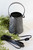 Smoky Black Punched Tin Wax Melter With 40 Watt Bulb